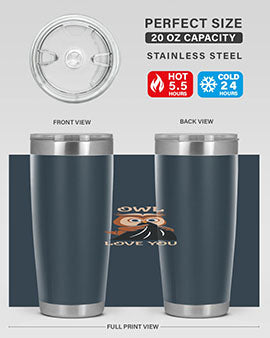 Owl Love You A TurtleRabbit 12#- owl- Tumblers