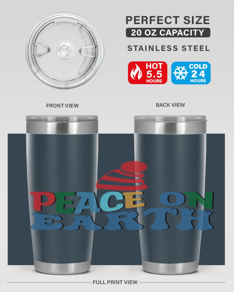 Peace on Earth 337#- winter- Tumbler