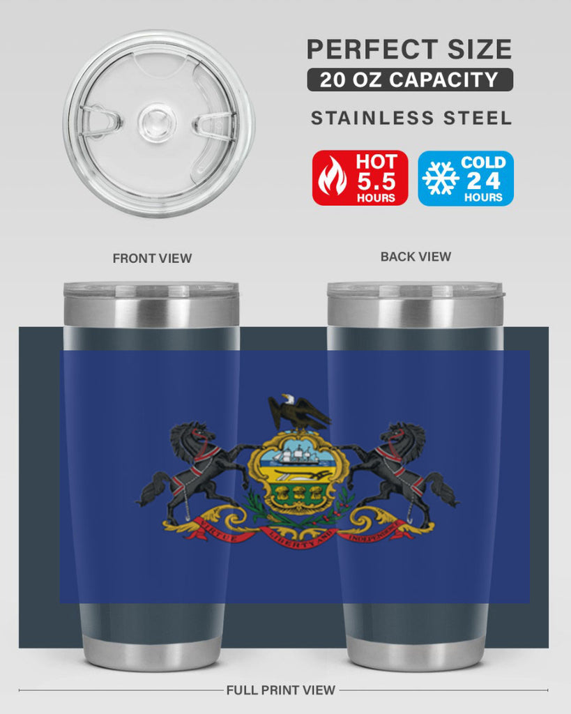 Pensilvania 14#- Us Flags- Tumbler
