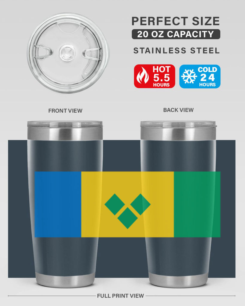Saint Vincent and the Grenadines 50#- world flags- Tumbler