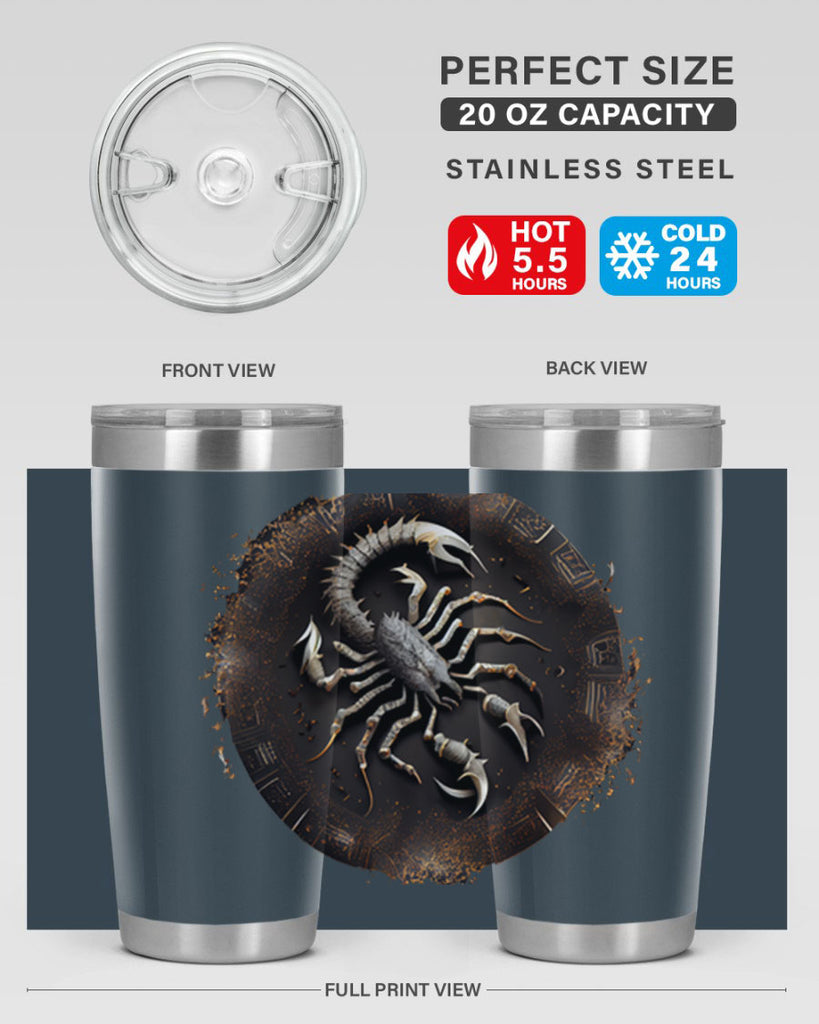 Scorpius 467#- zodiac- Tumbler