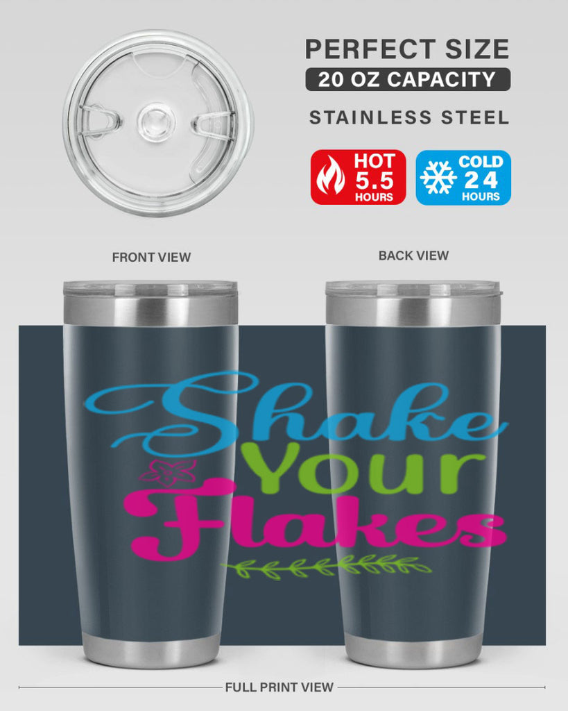 Shake Your Flakes 356#- winter- Tumbler