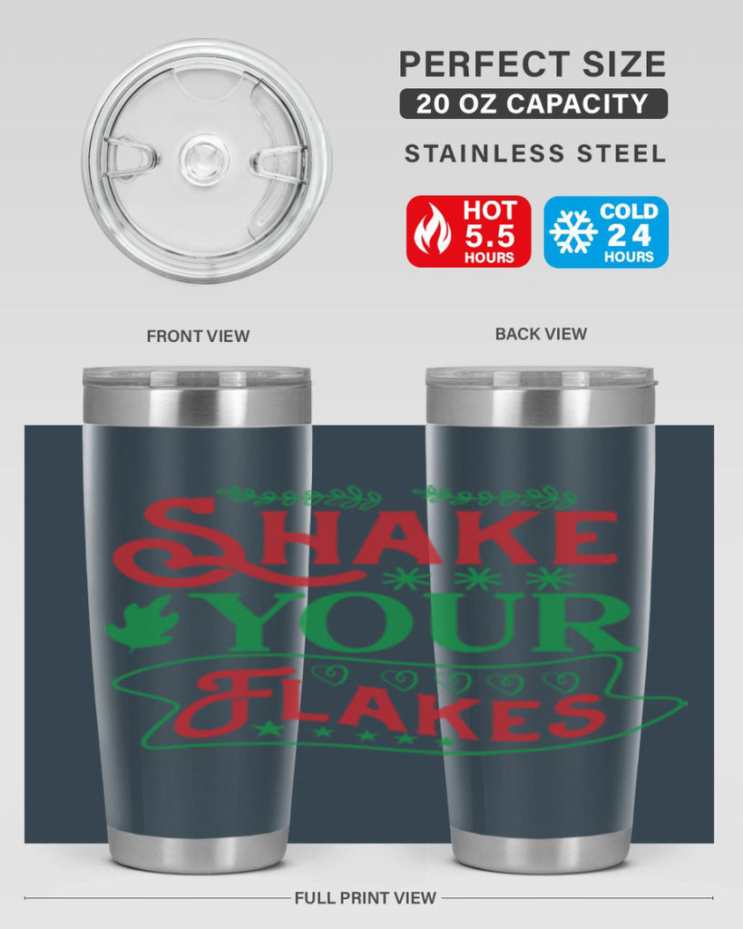Shake Your Flakes 358#- winter- Tumbler
