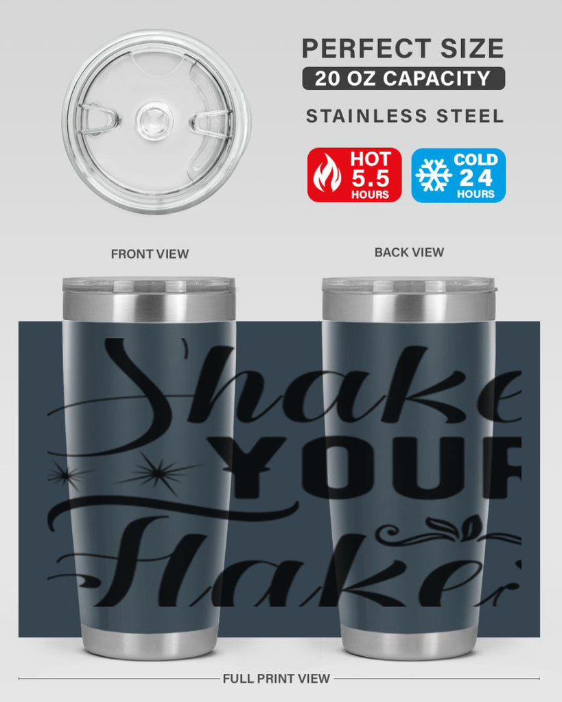 Shake Your Flakes 362#- winter- Tumbler