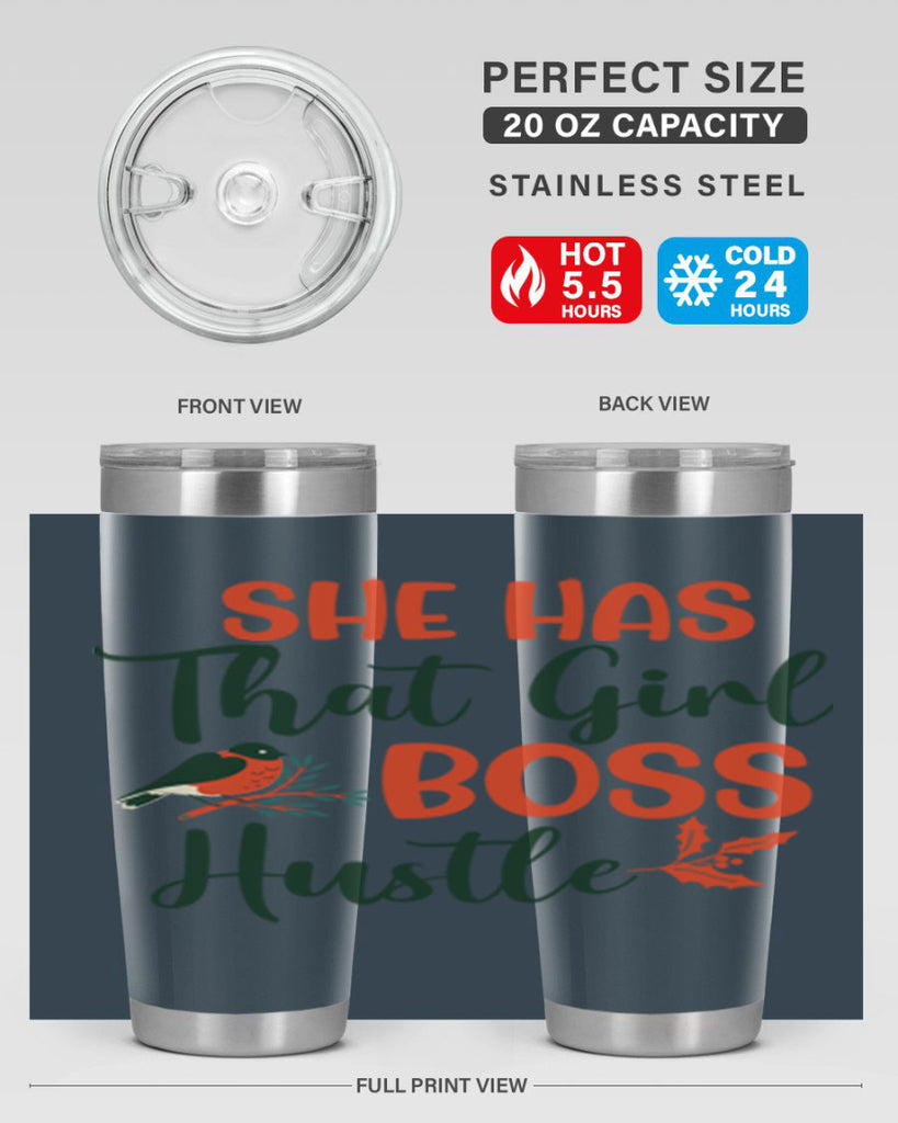 She Has That Girl Boss Hustle 363#- winter- Tumbler