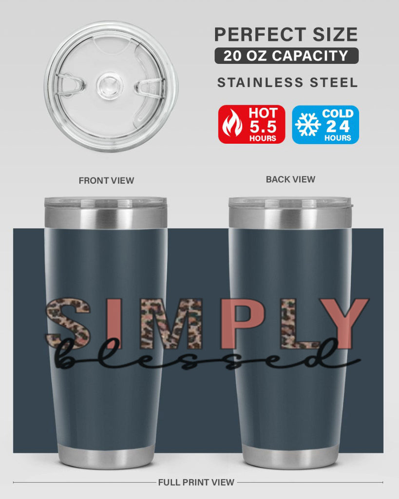 Simply blessed 575#- fall- Tumbler