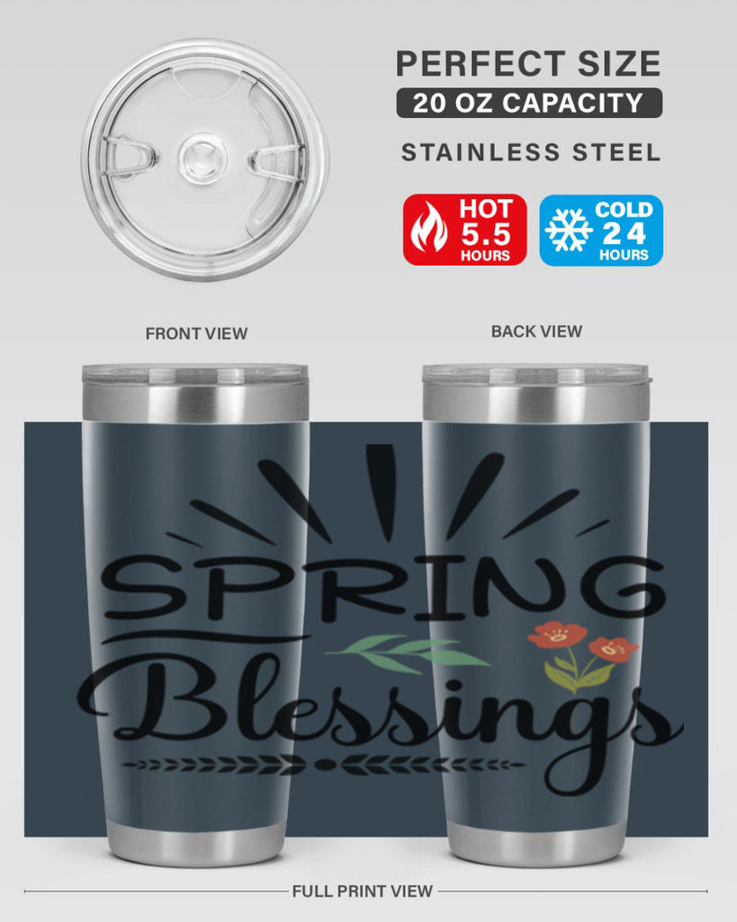 Spring Blessings  482#- spring- Tumbler