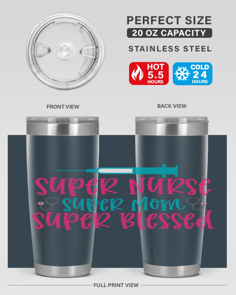 Super Nurse Super Mom Style 347#- nurse- tumbler