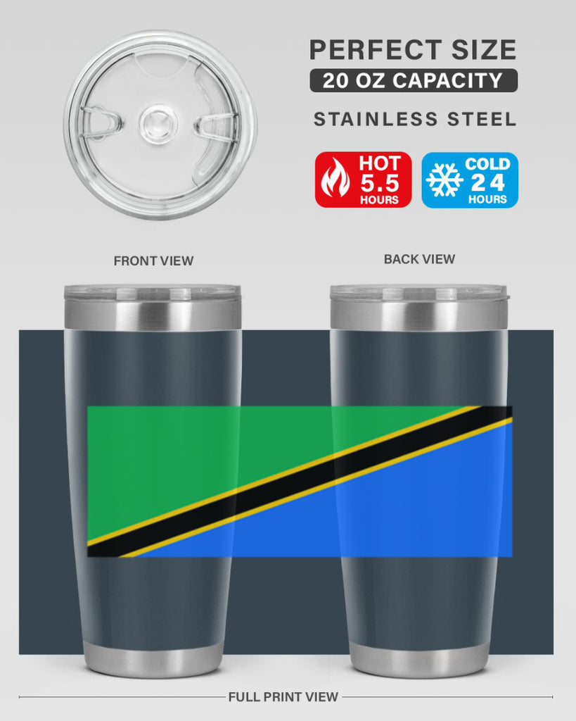 Tanzania 24#- world flags- Tumbler