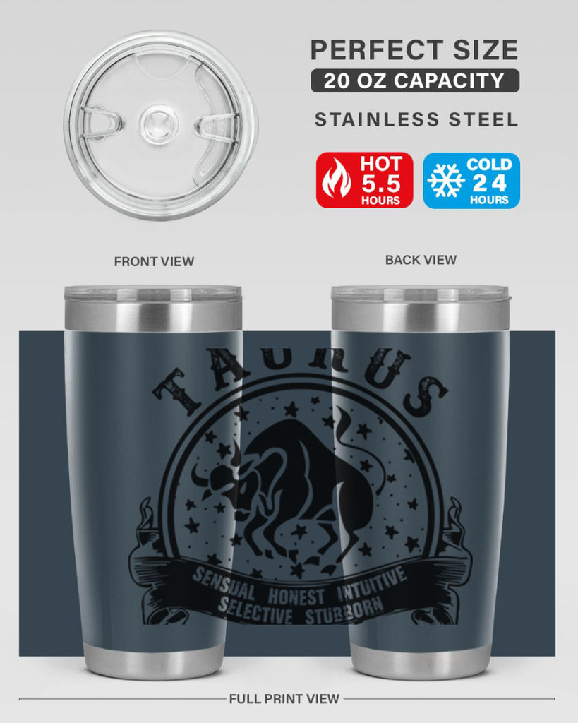 Taurus 5#- zodiac- Tumbler