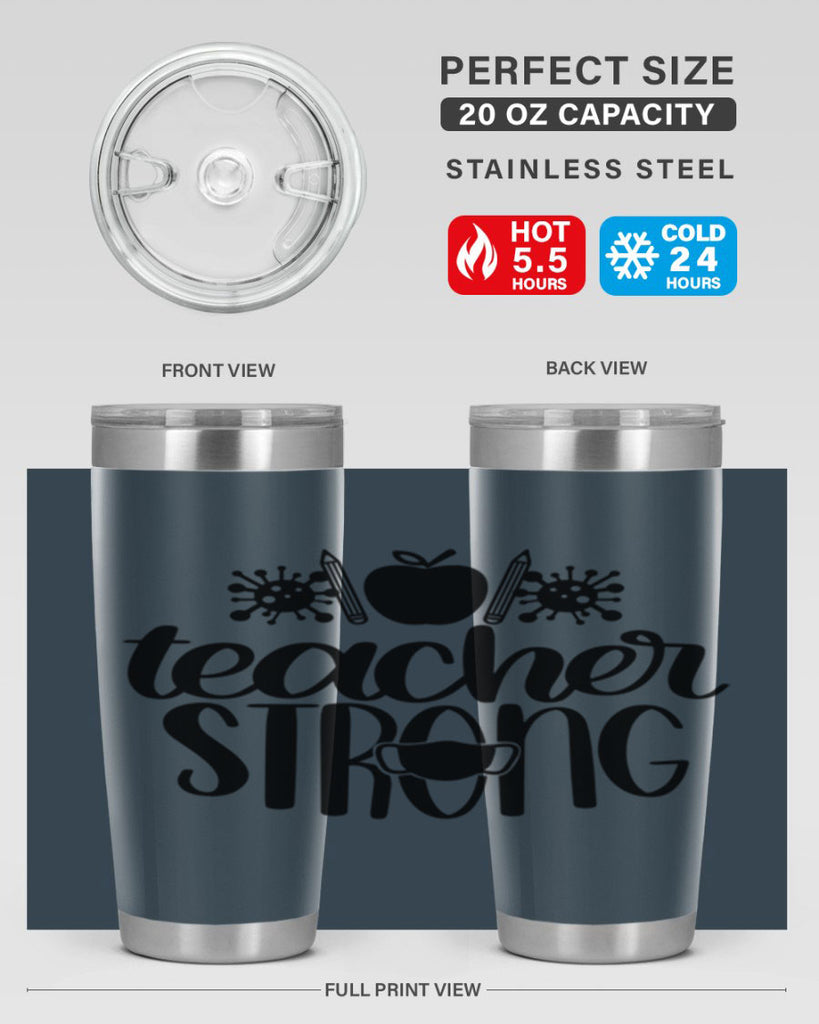 Teacher Strong Style 47#- teacher- tumbler