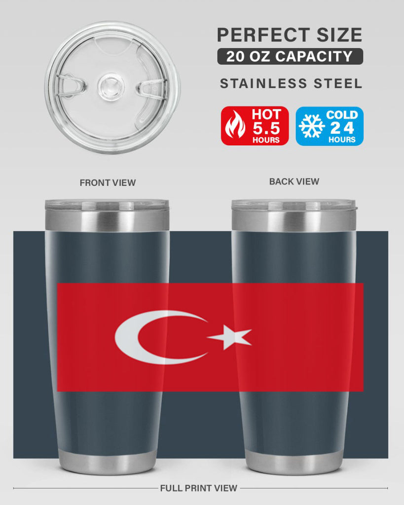 Turkey 17#- world flags- Tumbler