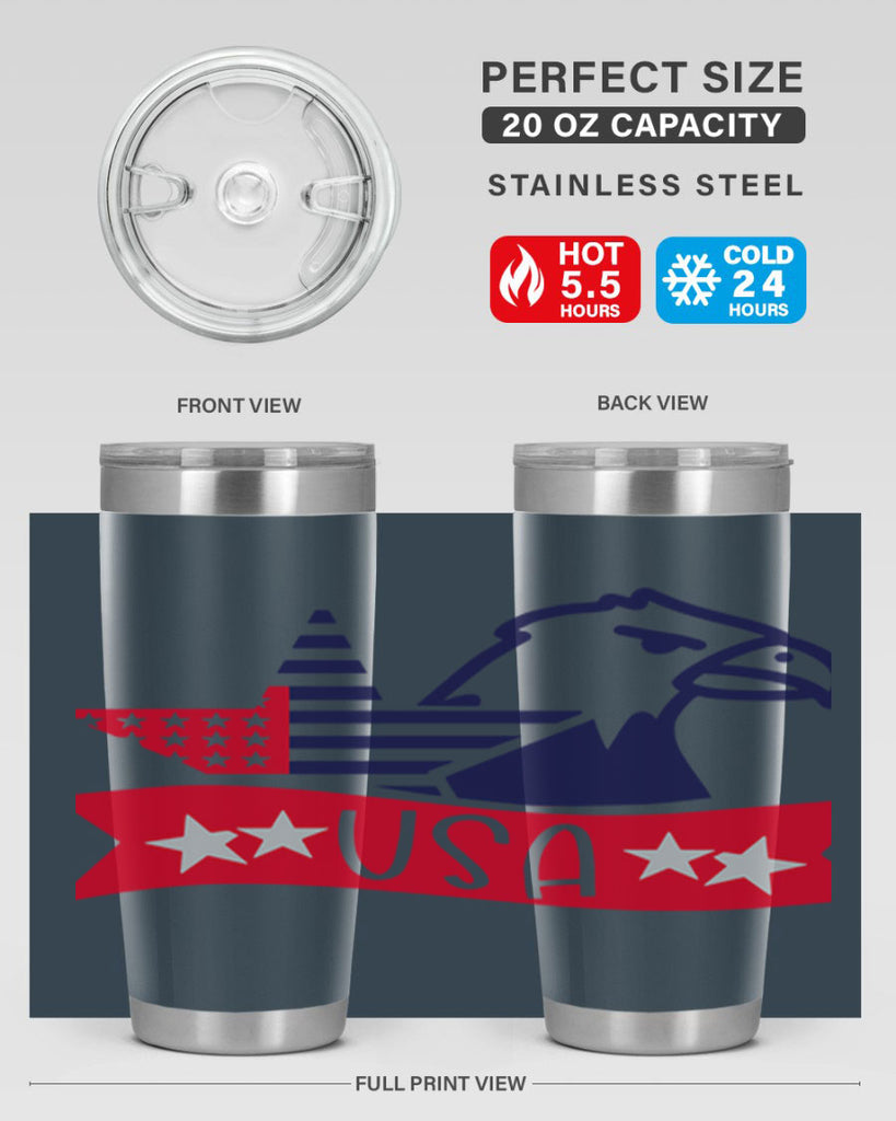 USA Style 182#- Fourt Of July- Tumbler