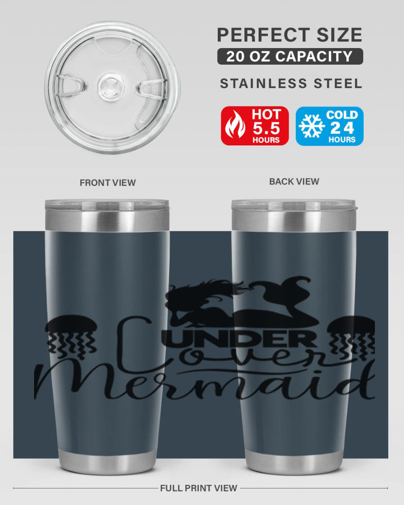 Under Cover Mermaid 642#- mermaid- Tumbler