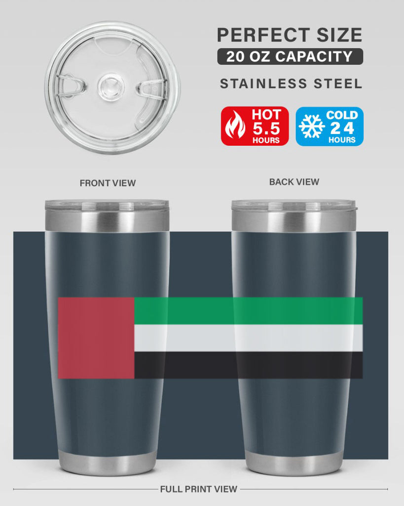 United Arab Emirates 12#- world flags- Tumbler