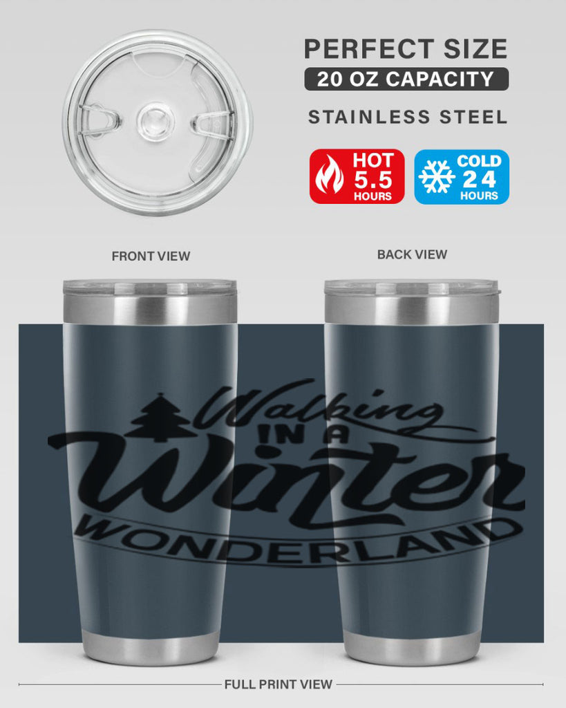 Walking In A Winter Wonderland 435#- winter- Tumbler