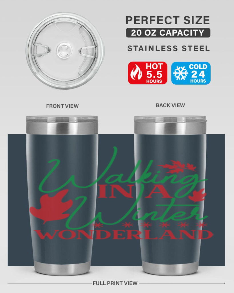 Walking In A Winter Wonderland 438#- winter- Tumbler