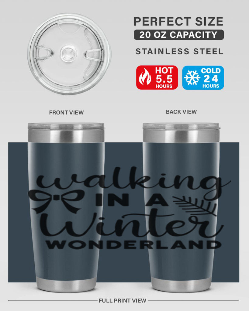 Walking In A Winter Wonderland 441#- winter- Tumbler