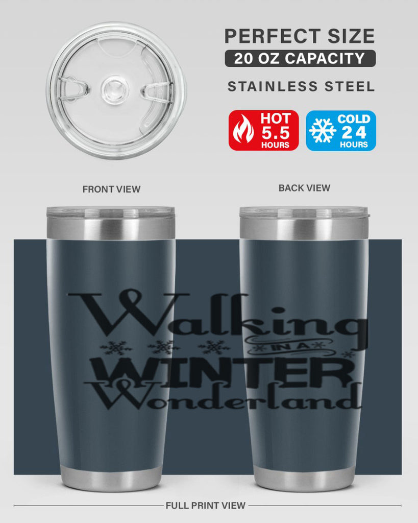 Walking in a Winter Wonderland 437#- winter- Tumbler