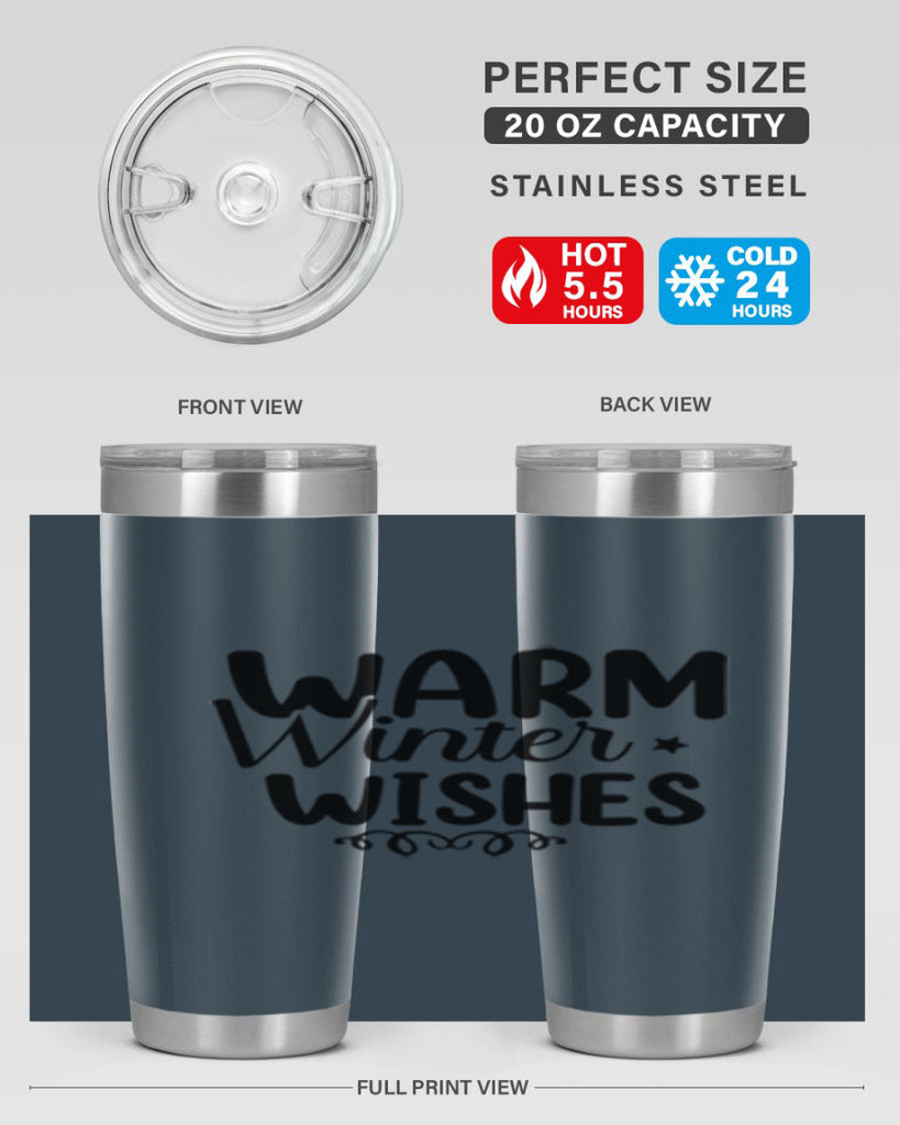 Warm Winter Wishes 453#- winter- Tumbler