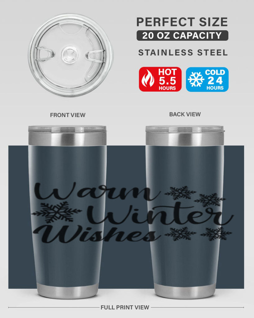 Warm Winter Wishes 466#- winter- Tumbler