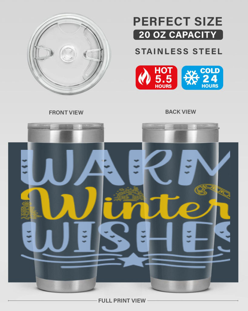 Warm winter wishes 449#- winter- Tumbler