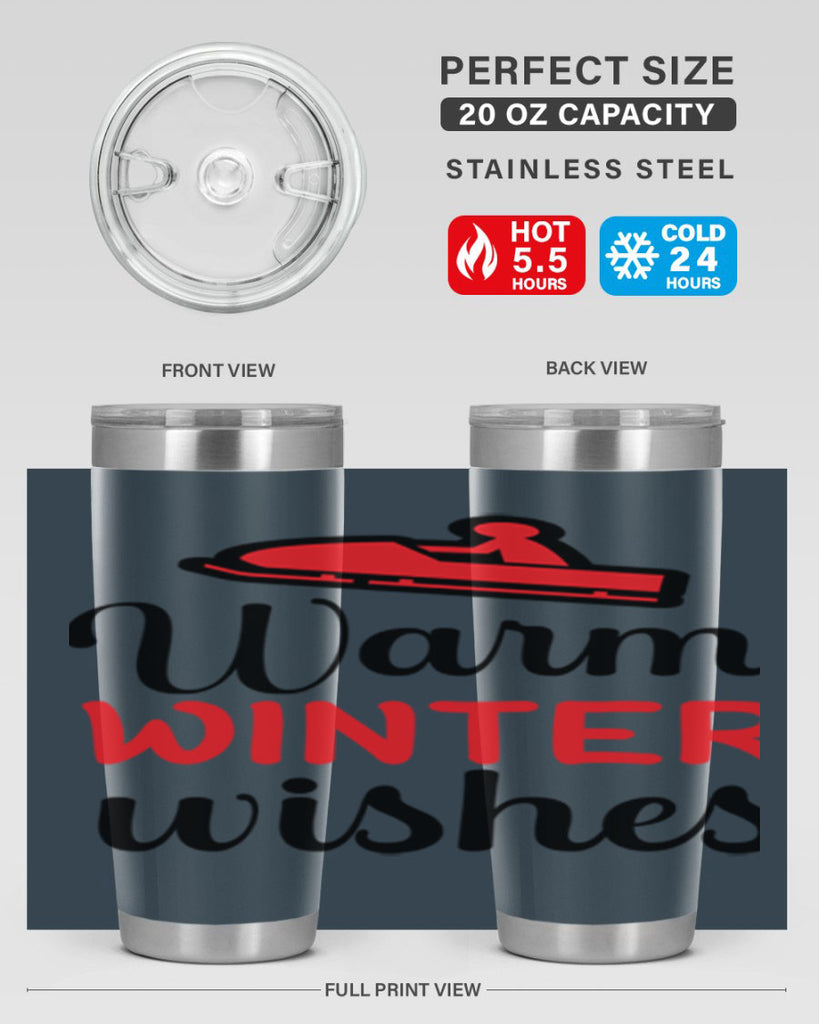 Warm winter wishes 452#- winter- Tumbler