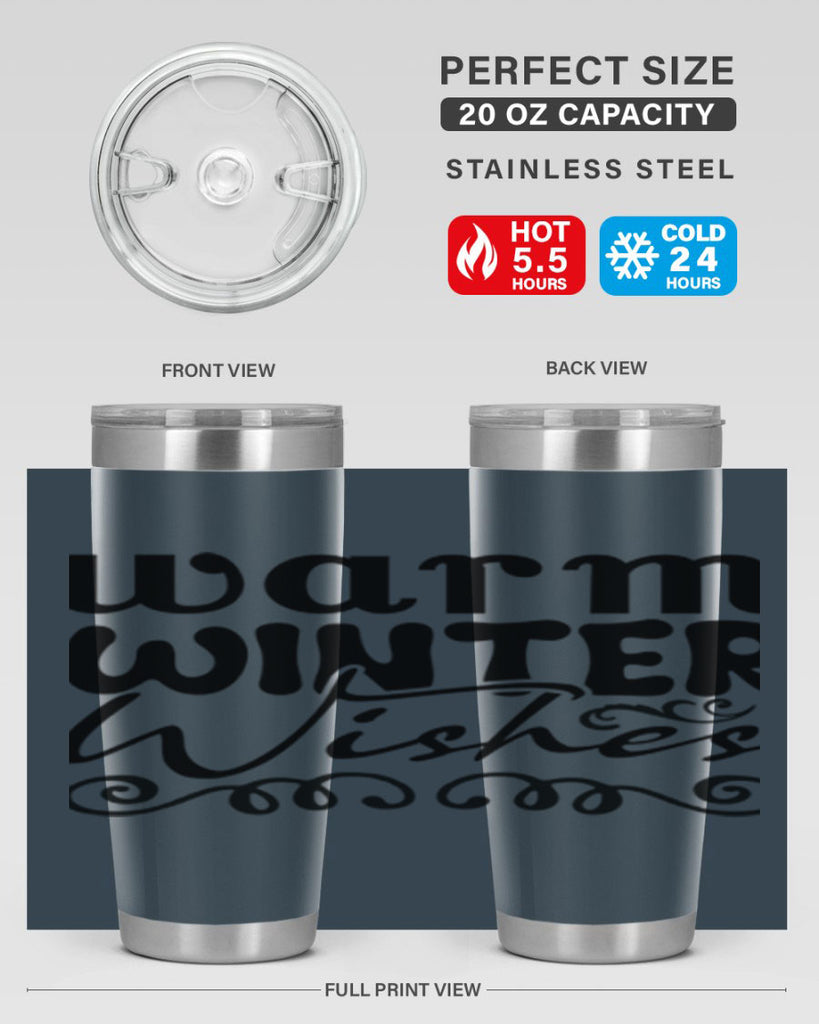 Warm winter wishes 461#- winter- Tumbler