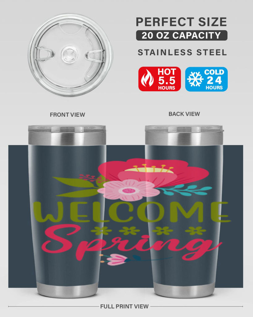 Welcome Spring 582#- spring- Tumbler