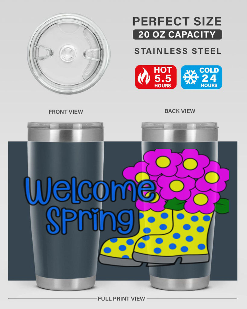 Welcome Spring rainboots page577#- spring- Tumbler