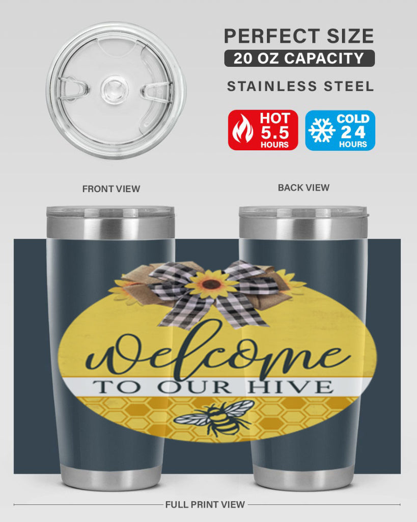 Welcome to our Hive complete yellow Mockup589#- spring- Tumbler