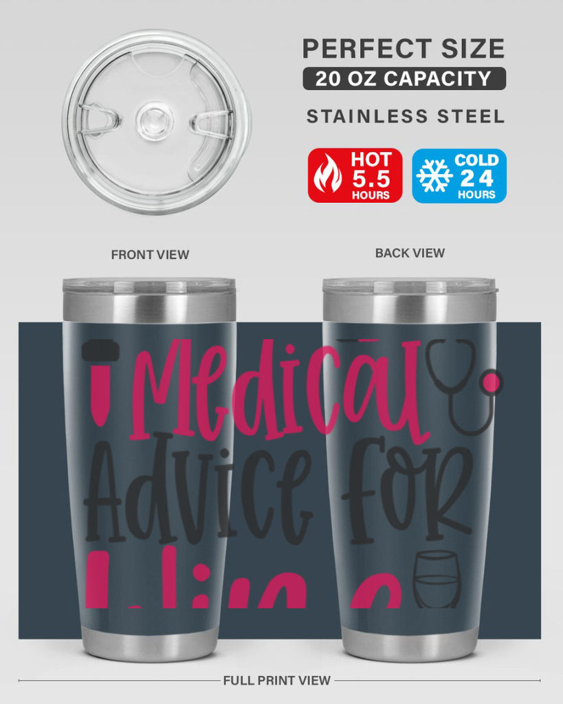 Will Trade Medical Advice for Wine Style 344#- nurse- tumbler