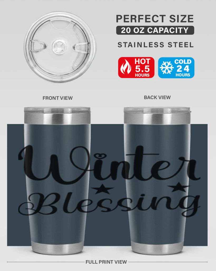 Winter Blessing 484#- winter- Tumbler
