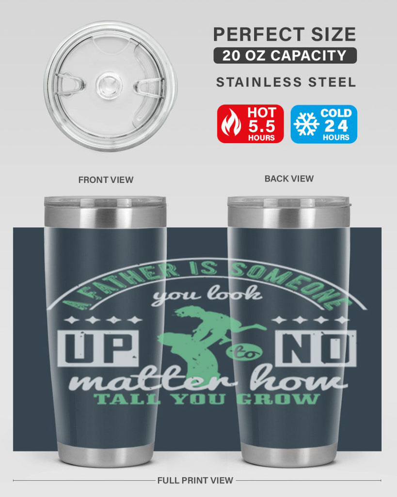 a father is someone 125#- fathers day- Tumbler