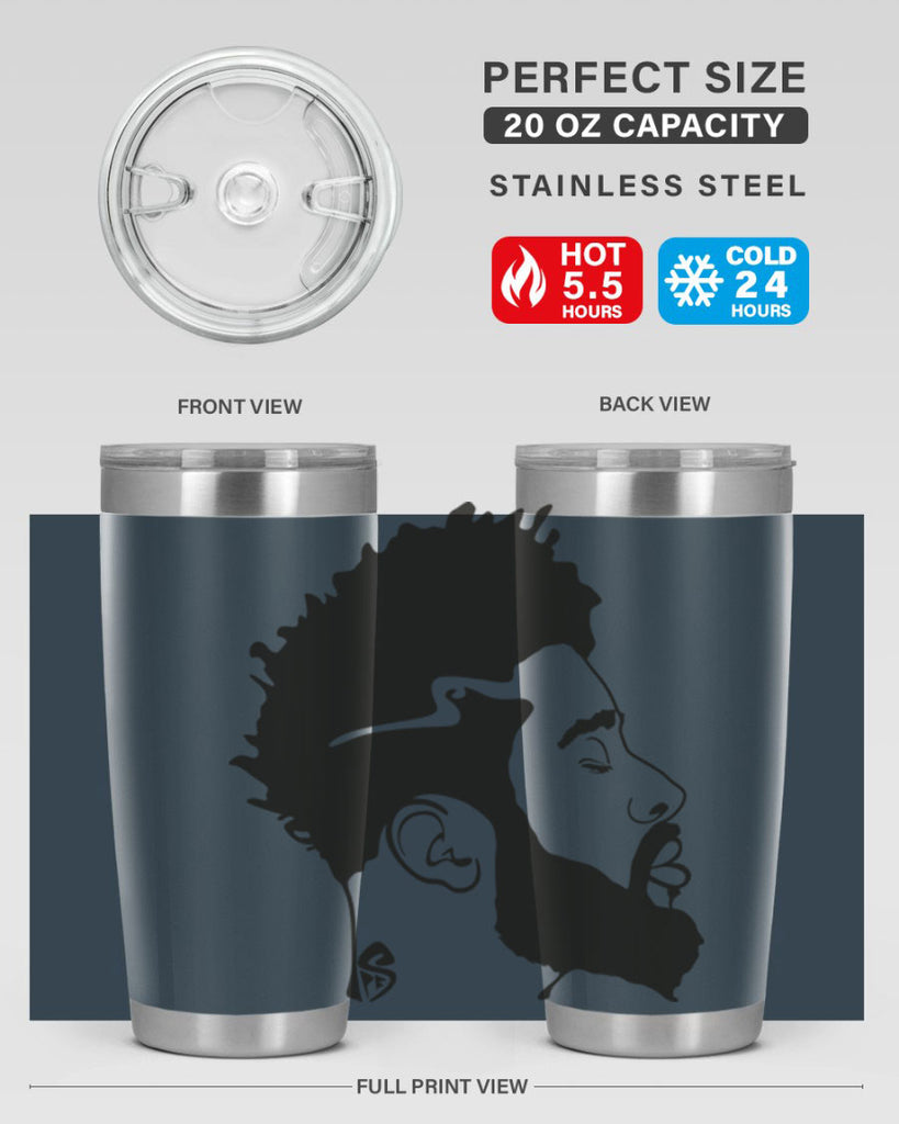 beardman 59#- black men - boys- tumbler