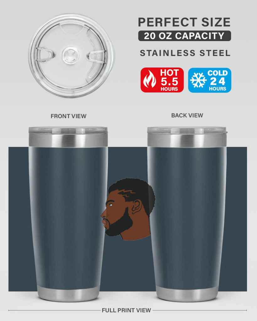 black man 40#- black men - boys- tumbler