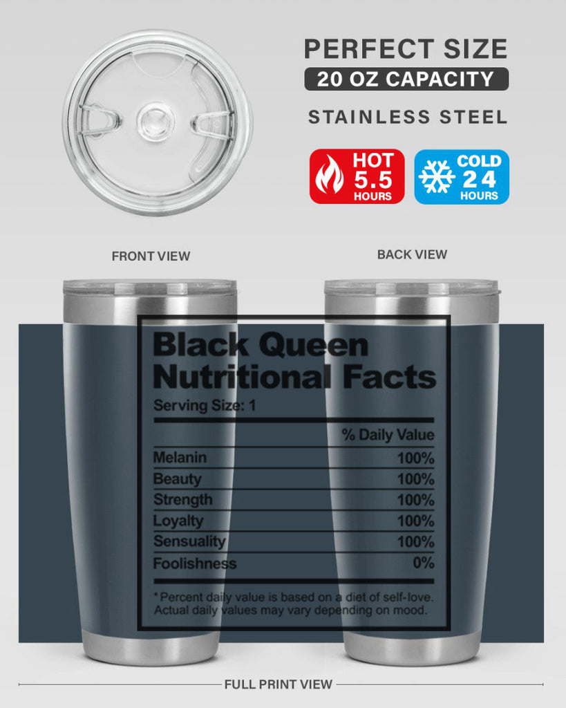 black queen nutritional facts 219#- black words phrases- Cotton Tank