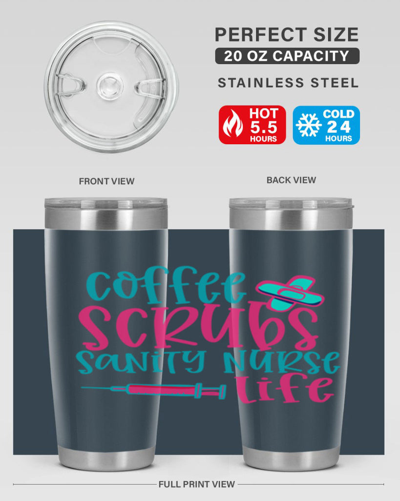 coffee scrubs sanity nurse life Style 390#- nurse- tumbler