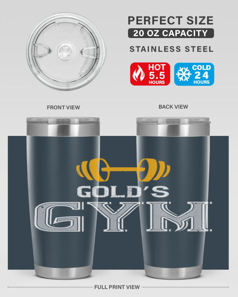gold gym 101#- gym- Tumbler