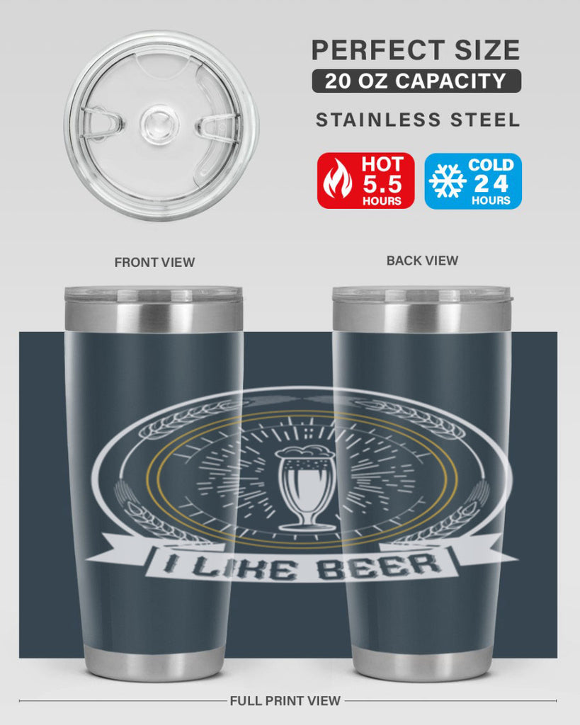 i like beer 77#- beer- Tumbler
