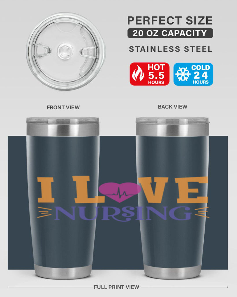 i love nursing Style 379#- nurse- tumbler