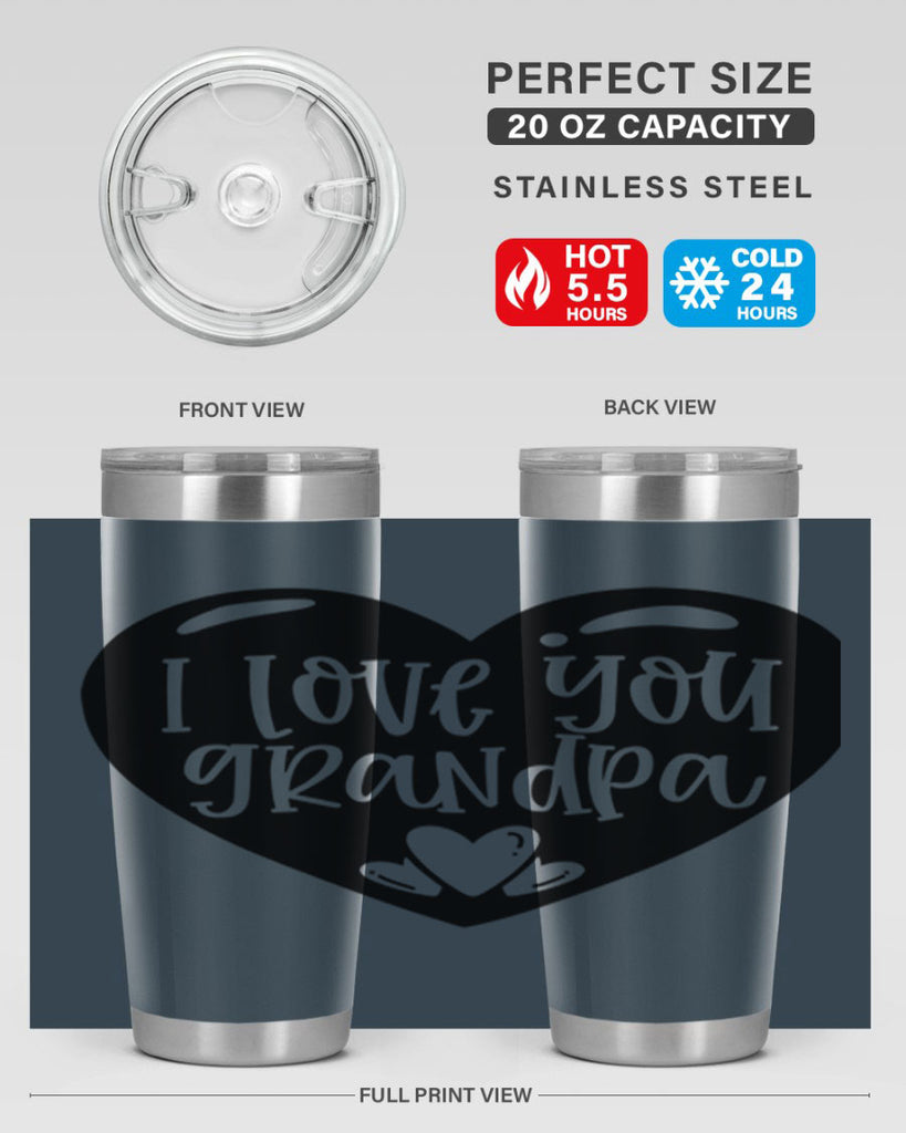 i love you grandpa 39#- fathers day- Tumbler