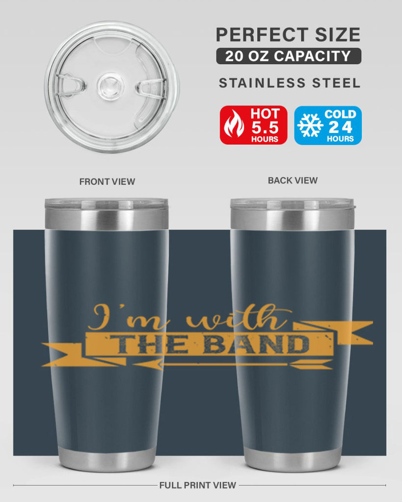 i’m with the band 58#- mardi gras- Tumbler