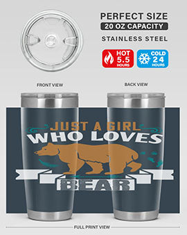 just a girl who loves bear 19#- Bears- Tumbler