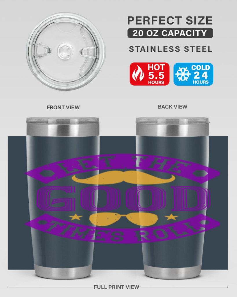 let the good times roll 52#- mardi gras- Tumbler