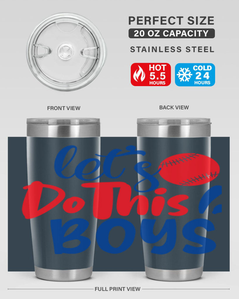 lets do this boys 2057#- baseball- Tumbler