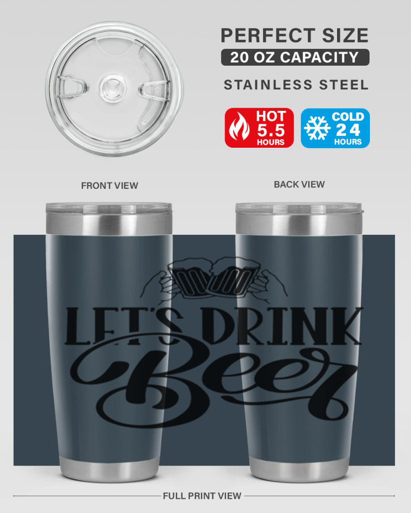 lets drink beer 29#- beer- Tumbler
