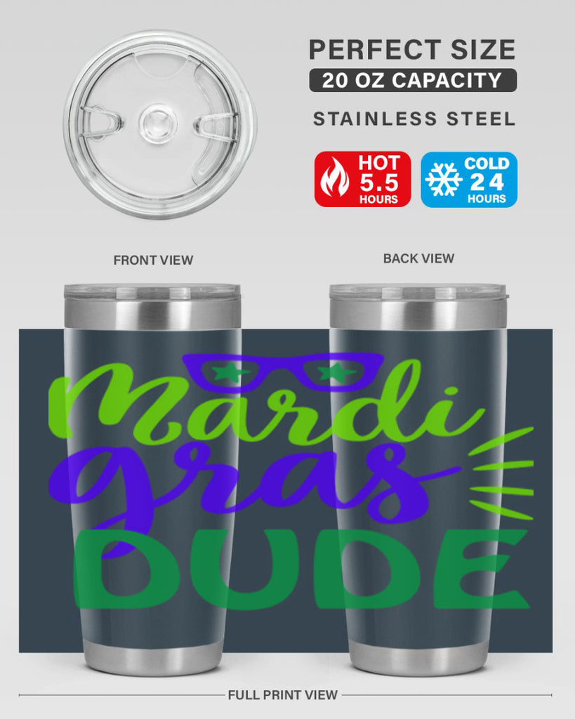 mardi gras dude 10#- mardi gras- Tumbler