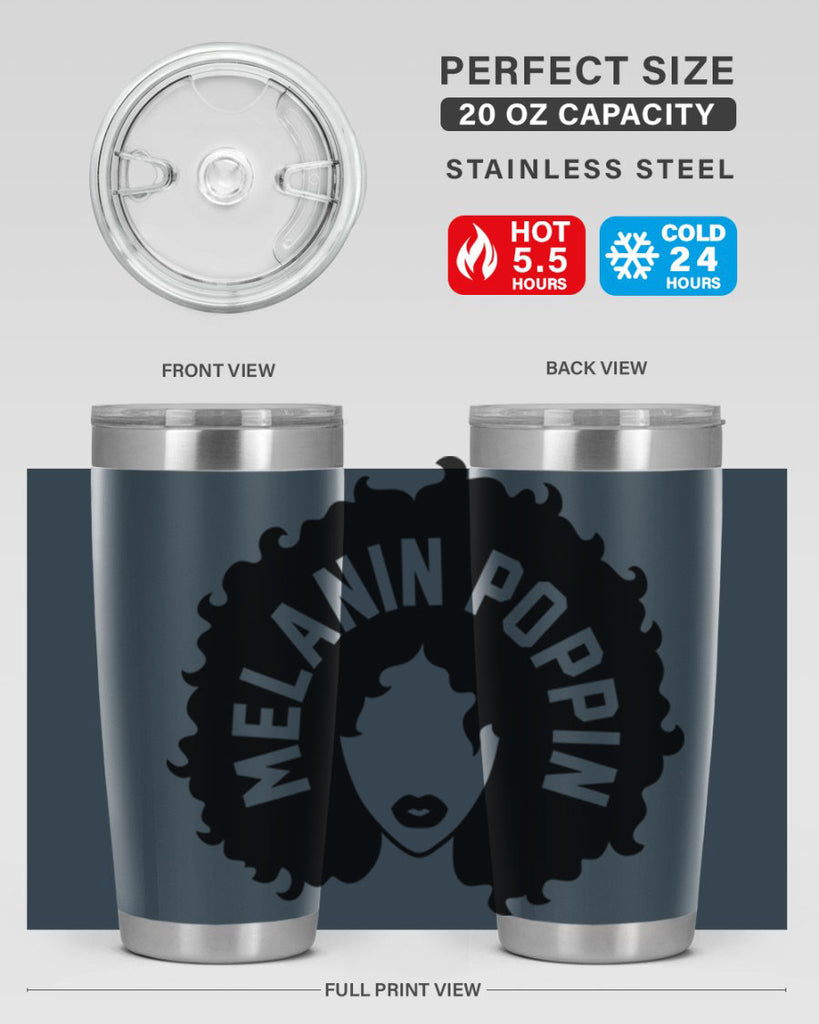 melanin poppin 85#- black words phrases- Cotton Tank