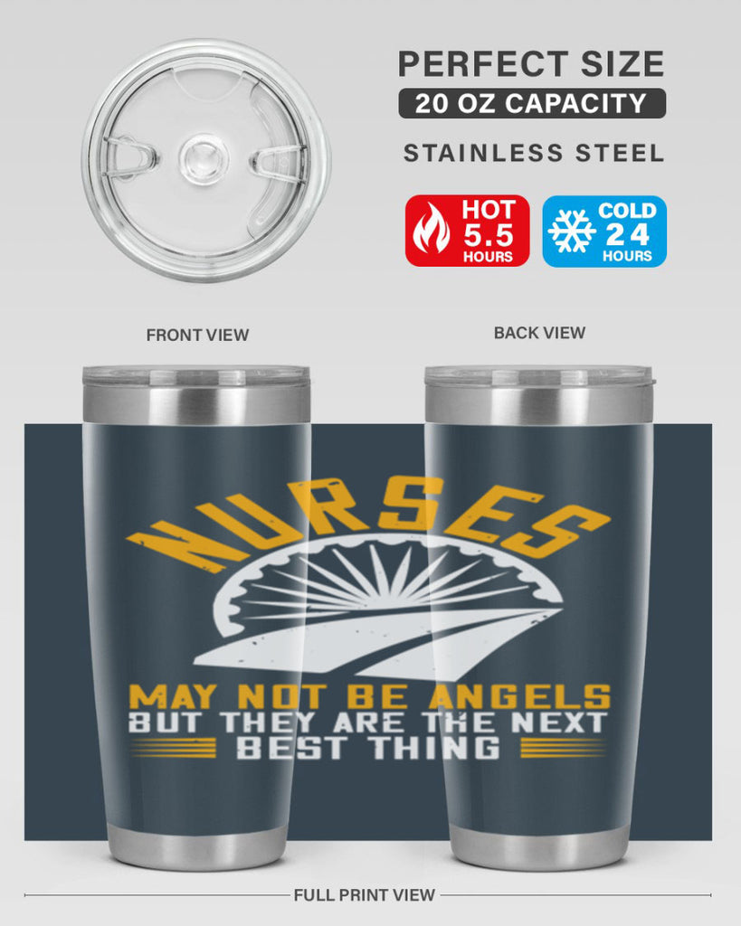 nurses may not be angels Style 265#- nurse- tumbler